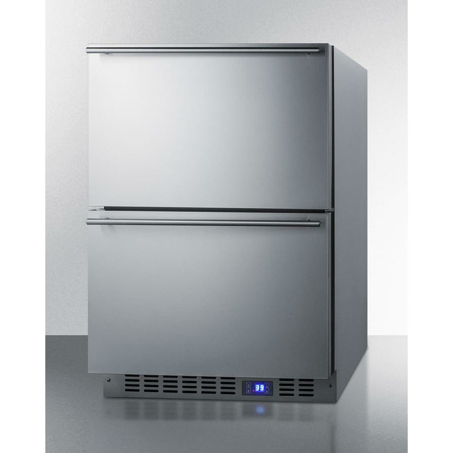 Summit 24" Wide, Dual Drawer Outdoor Refrigerator