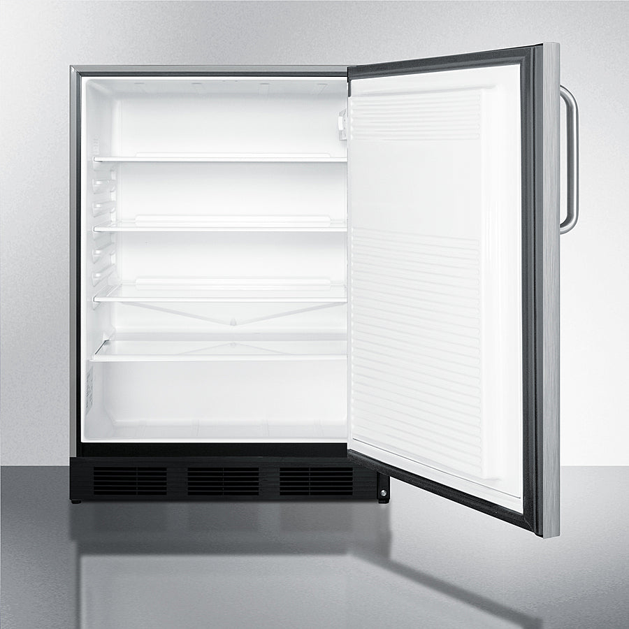 Summit 24" Wide, Outdoor Refrigerator, Commercial Approved (Cabinet- Stainless Steel)