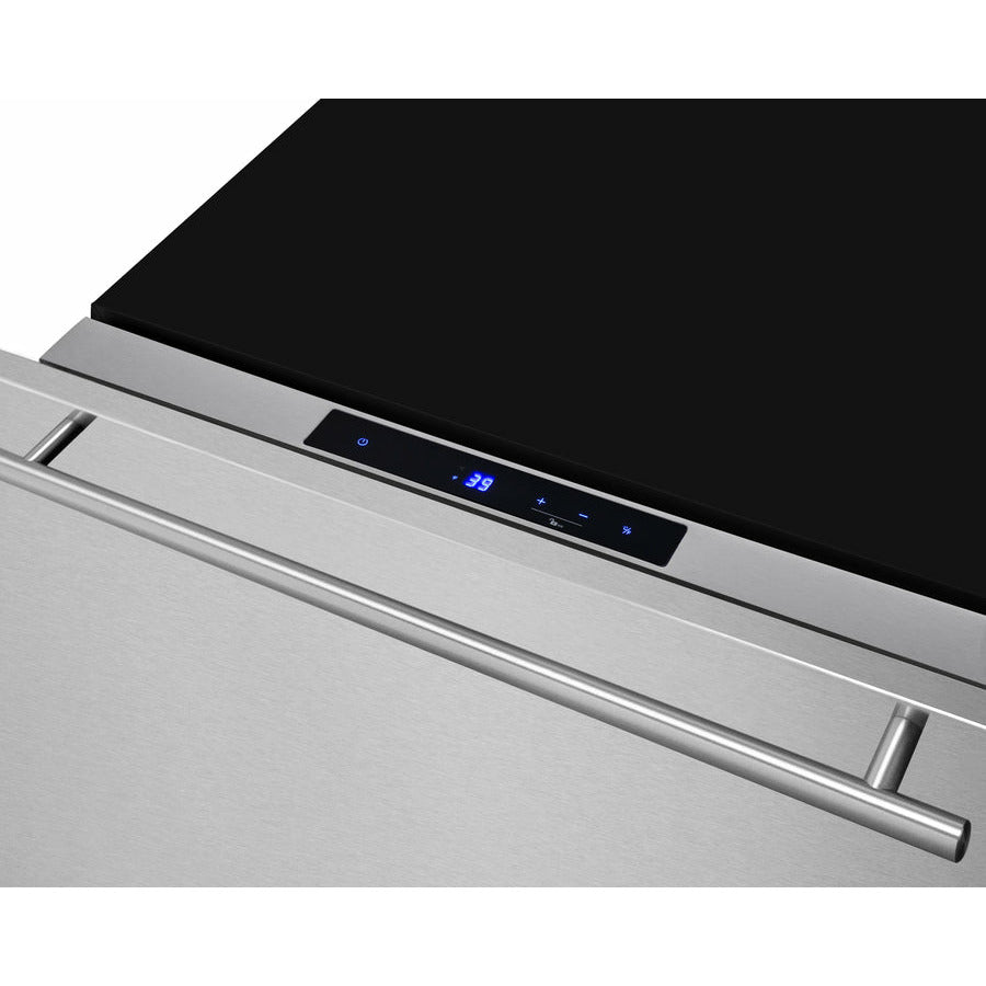 Summit 24" Wide, Built-In Refrigerator Drawer (Customer Panel Ready)