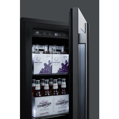 Summit 18" Wide Beverage Center (Stainless Steel or Black Exterior)