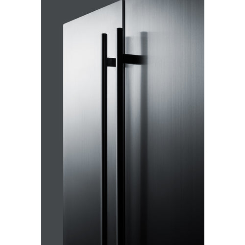 Summit 24" Wide, Dual Zone Wine & Beverage Center Combo w/ French doors - Stainless Steel Exterior