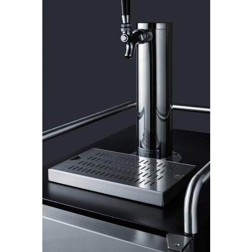 Summit 15" Wide Single Tap Beer Kegerator w/ Stainless Steel Door