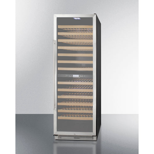 Summit 24" Wide, 162 Bottle Dual Zone Wine Cooler (Stainless Steel or Black Exterior Cabinet)