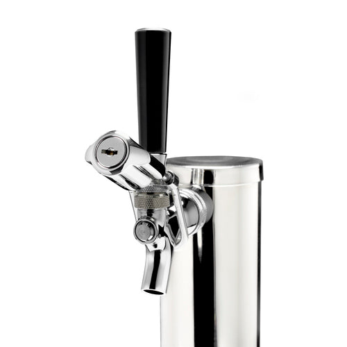 Summit 24" Wide Single Tap Beer Kegerator w/ Stainless Steel Door & Black Exterior