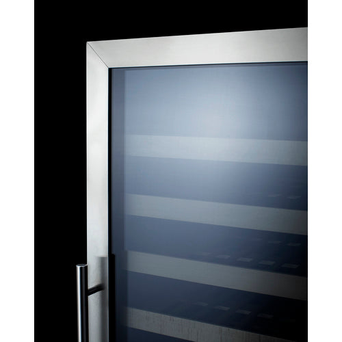 Summit 24" Wide, 162 Bottle Dual Zone Wine Cooler (Stainless Steel or Black Exterior Cabinet)