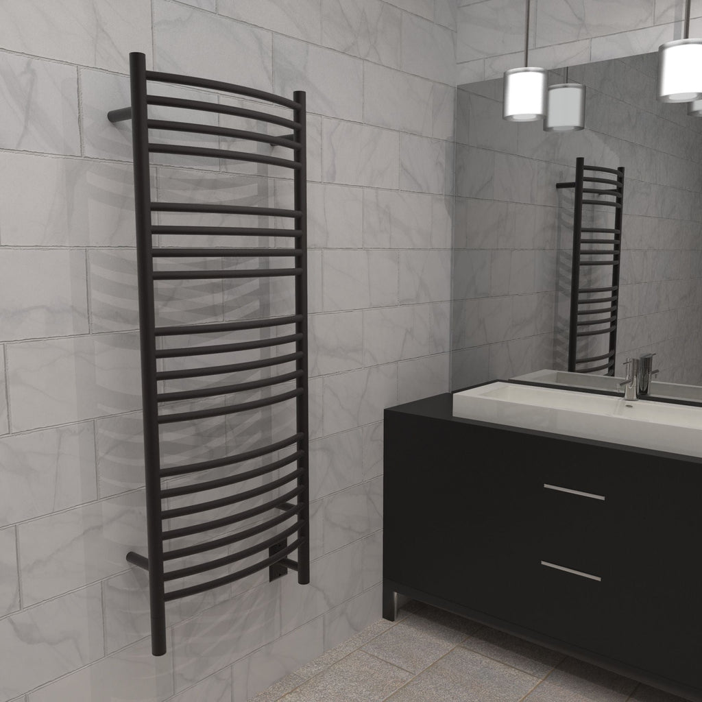 Amba Jeeves D Curved Hardwired Towel Warmer - 20.5