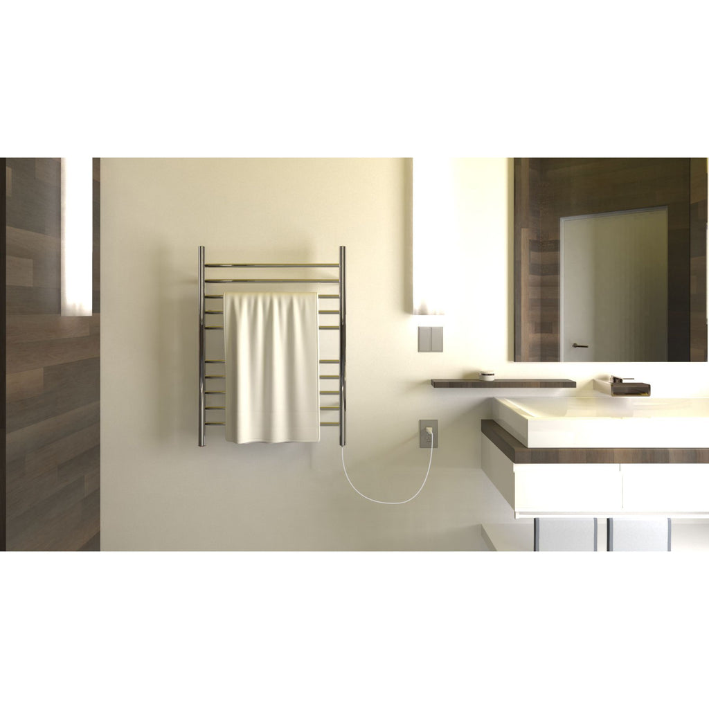 Amba Radiant Plug-In Straight Wall-Mounted Electric Towel Warmer - 23.75
