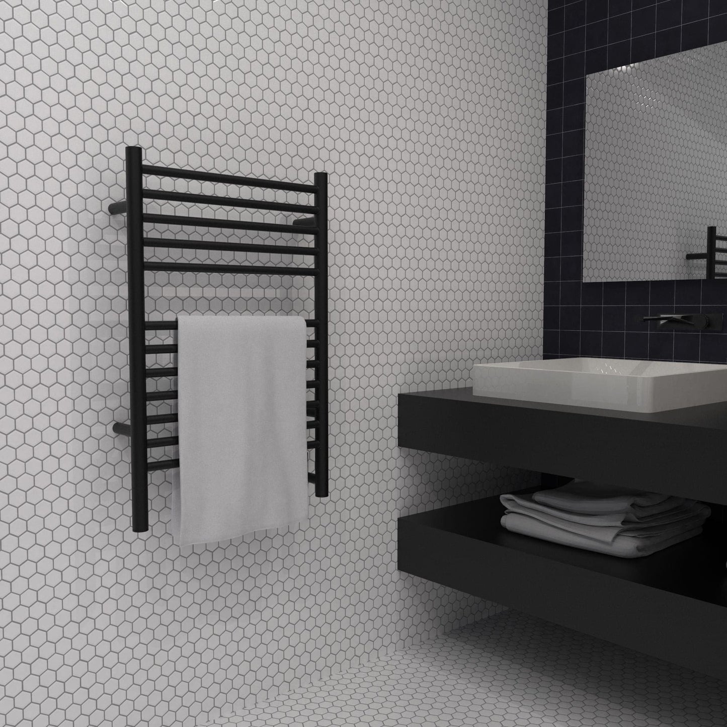 Amba Jeeves E Straight Hardwired Towel Warmer -20.5"w x 31"h