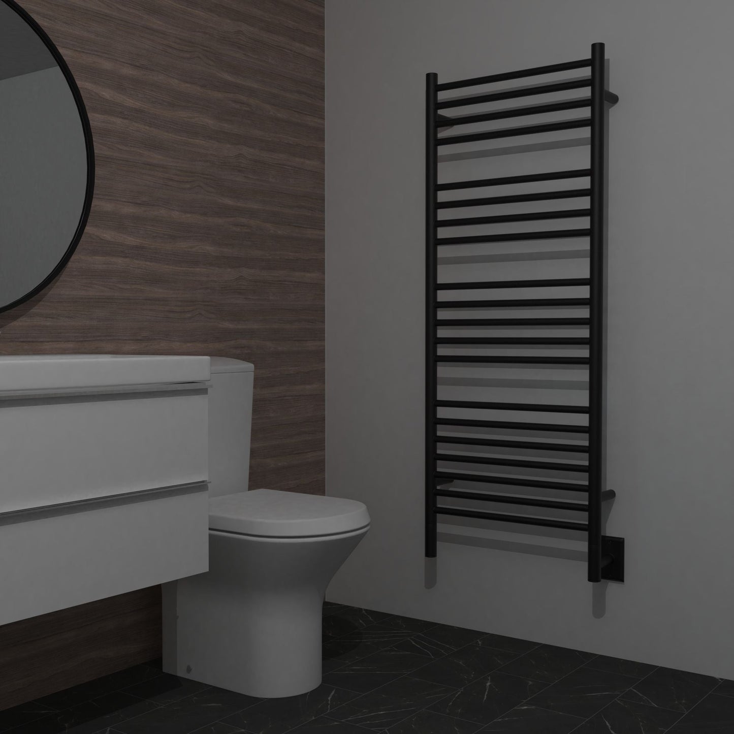 Amba Jeeves D Straight Hardwired Towel Warmer - 20.5"w x 53"h