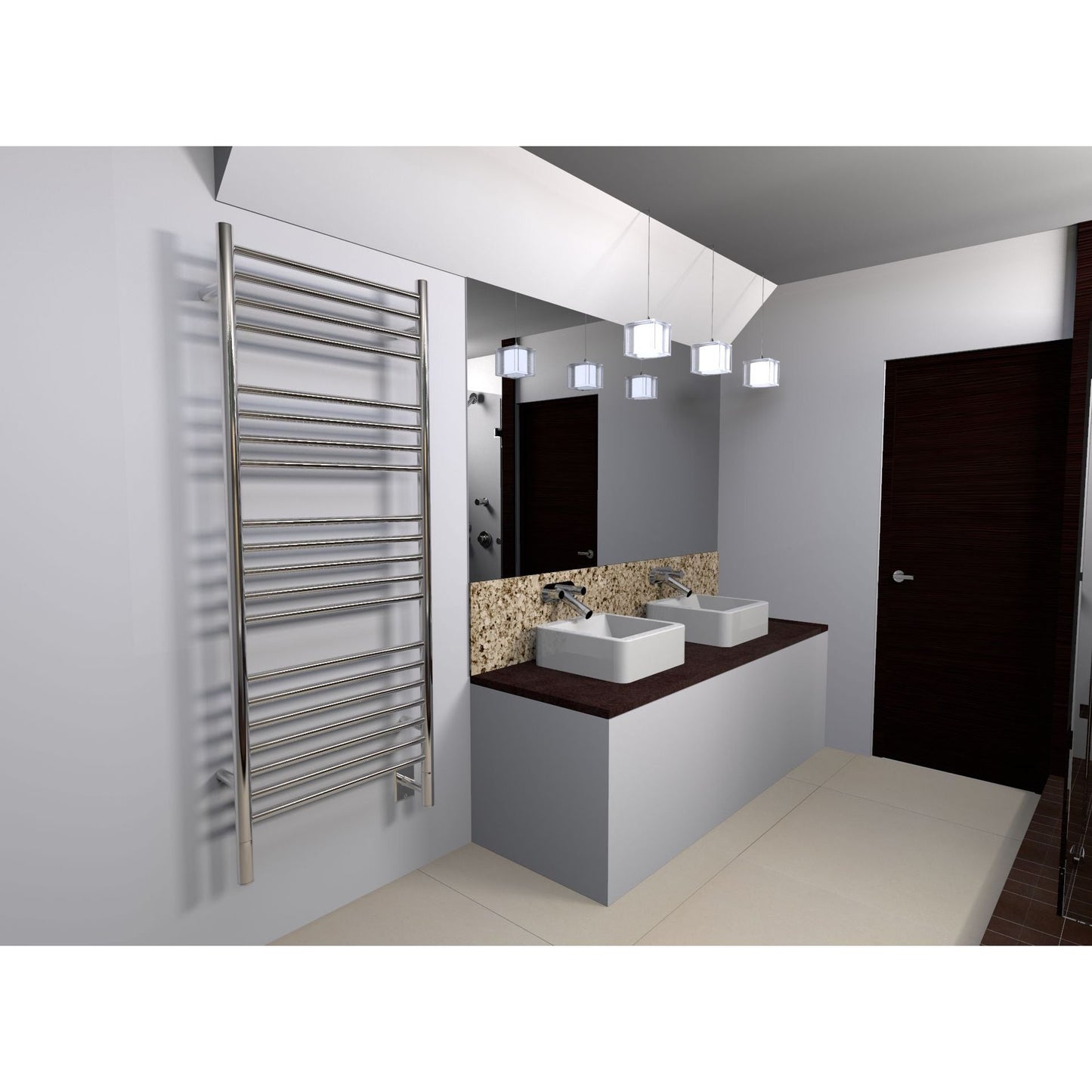 Amba Jeeves D Straight Hardwired Towel Warmer - 20.5"w x 53"h