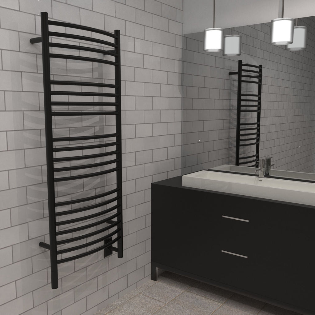 Amba Jeeves D Curved Hardwired Towel Warmer - 20.5