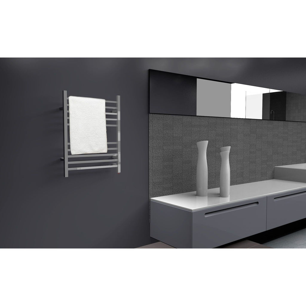 Amba Radiant 10-Bars Square Hardwired Electric Towel Warmer - 24