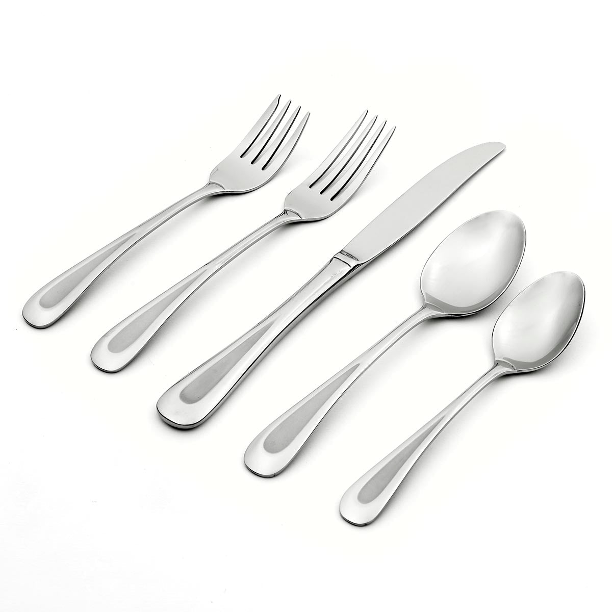 Oneida Satin Sand Dune 45 Piece Everyday Flatware Set