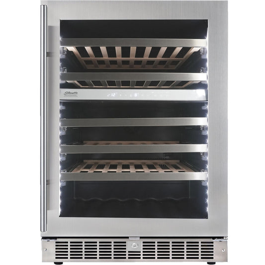 Danby Silhouette Sonoma | 24" Dual Zone Integrated Wine Cooler | Holds 51 Bottle