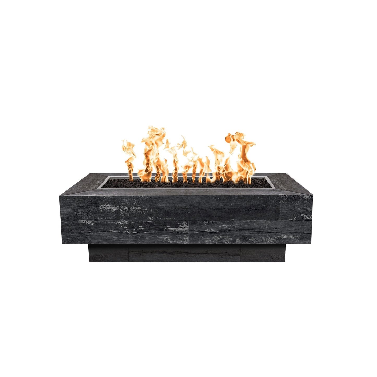 The Outdoor Plus 48" Coronado Wood Grain Concrete Gas Fire Pit