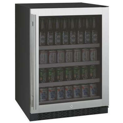 Allavino 24” Wide Stainless Steel Beverage Center | Tru-Vino Technology and FlexCount II Shelving