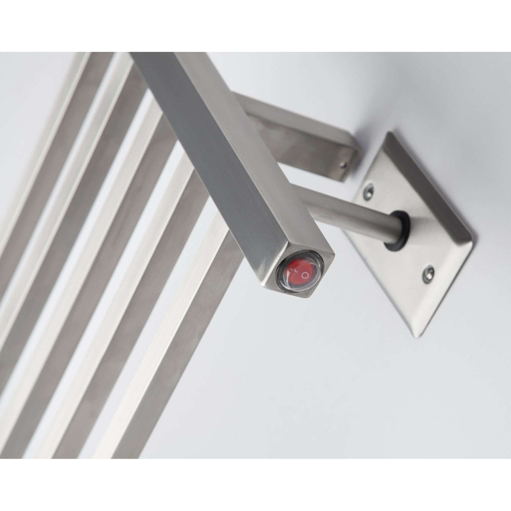 Amba Radiant 10-Bars Square Hardwired Electric Towel Warmer - 24