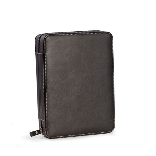 Bey-Berk 8-Watch Storage | Travel Case | Black Leather | BB592BLK