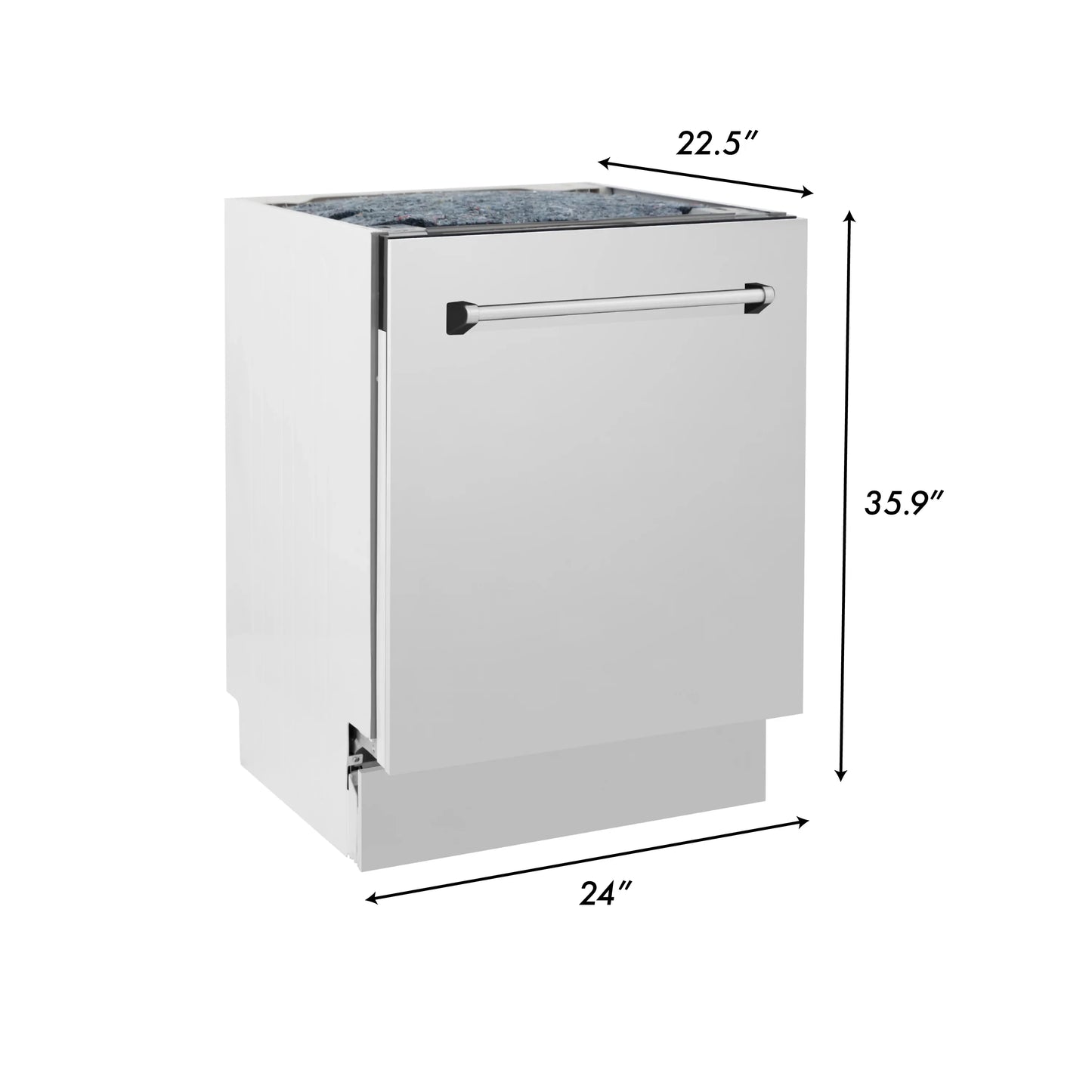 ZLINE 5 Piece Kitchen Package | Dual Fuel Range | Range Hood | Microwave Drawer | Refrigerator | Dishwasher
