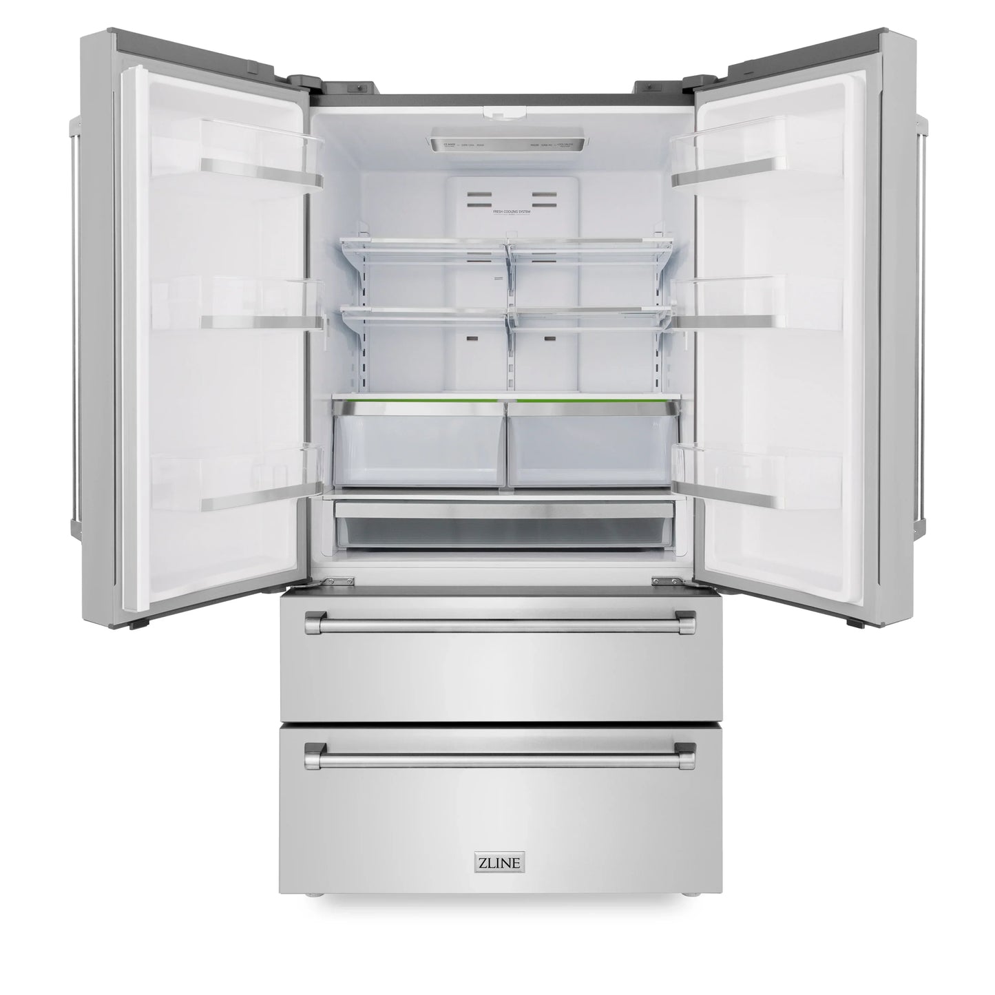 ZLINE 3 Piece Kitchen Package | Refrigerator | Dual Fuel Range | Over the Range Microwave