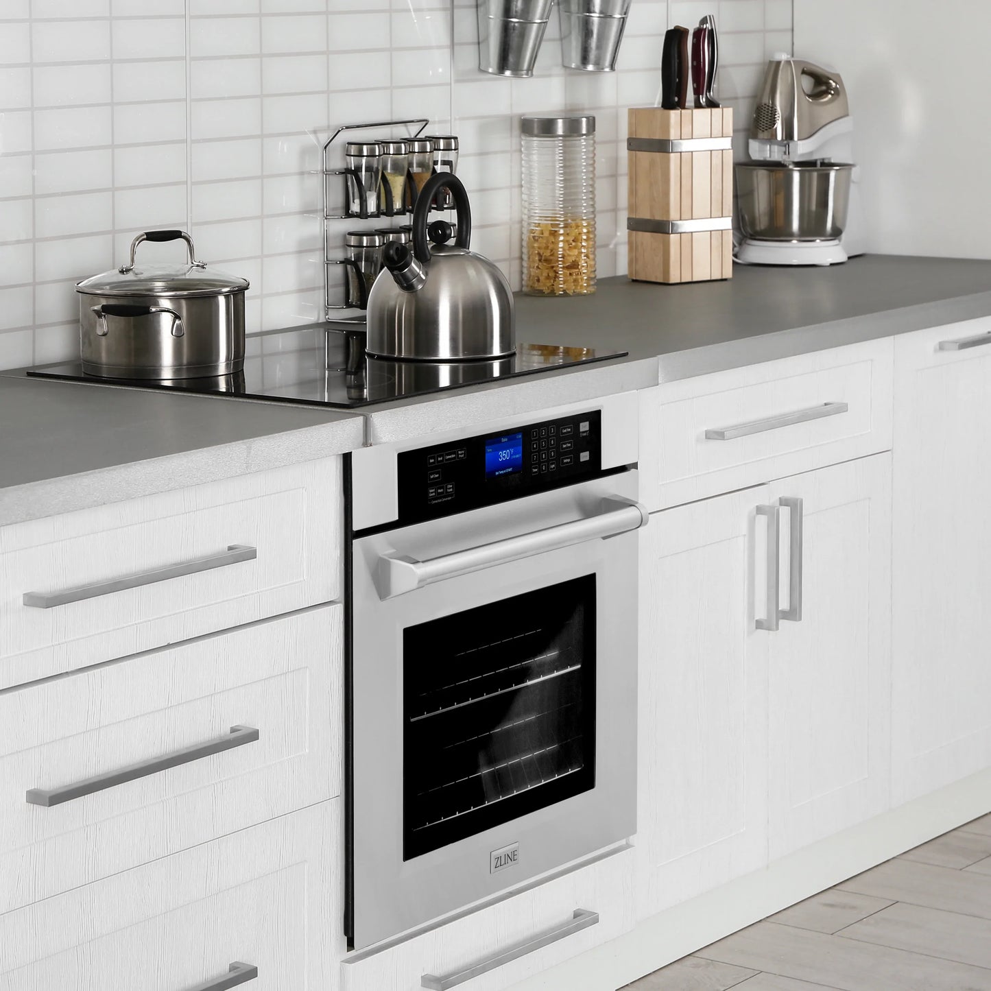 ZLINE 5 Piece Kitchen Package | Rangetop | Range Hood | 30'' Single Wall Oven | Refrigerator | Dishwasher