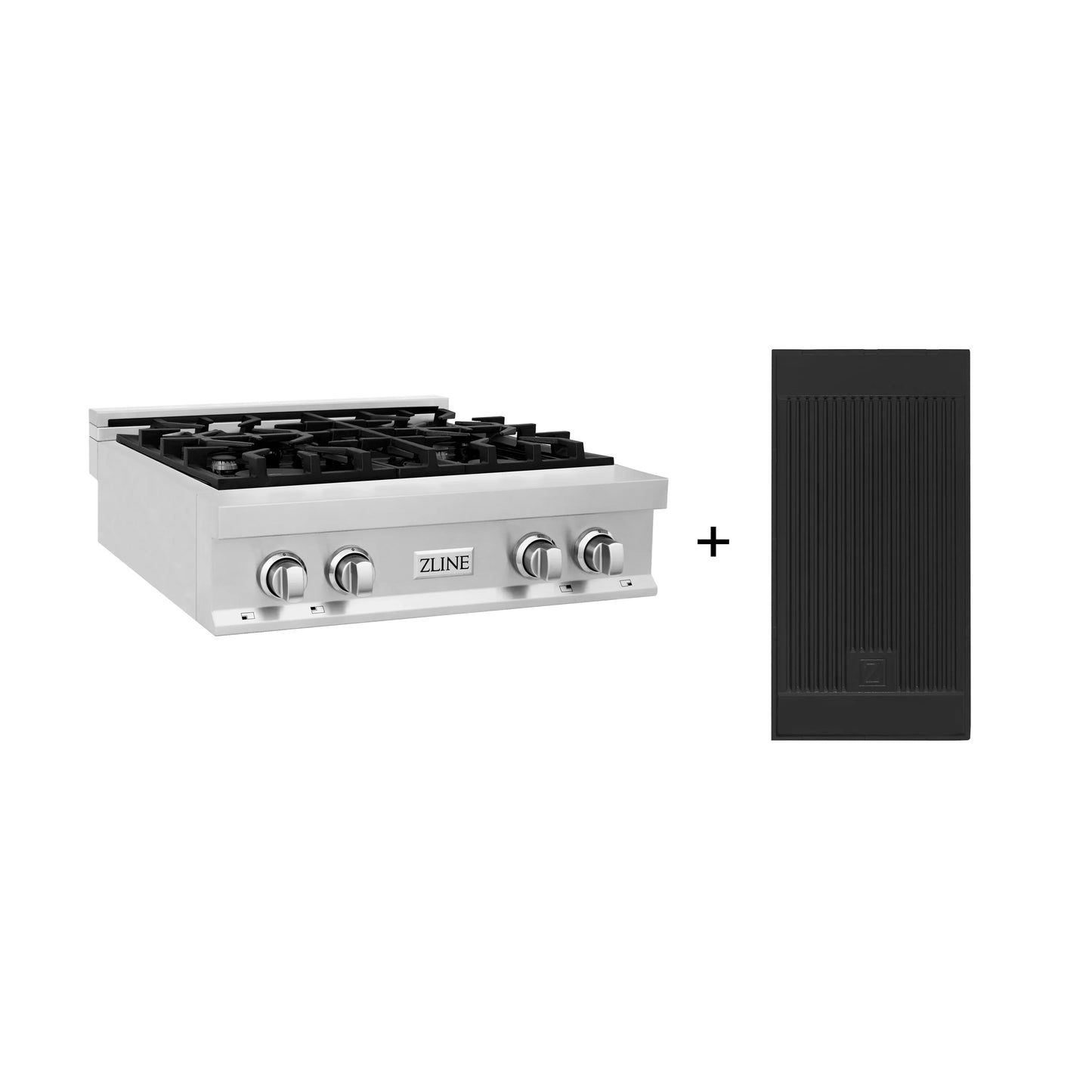 ZLINE Omega | Porcelain Gas Stovetop with Gas Burners and Griddle