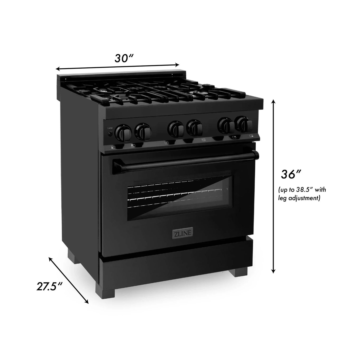 ZLINE 4 Piece Kitchen Package | Refrigerator | Dual Fuel Range | Range Hood | Microwave Drawer