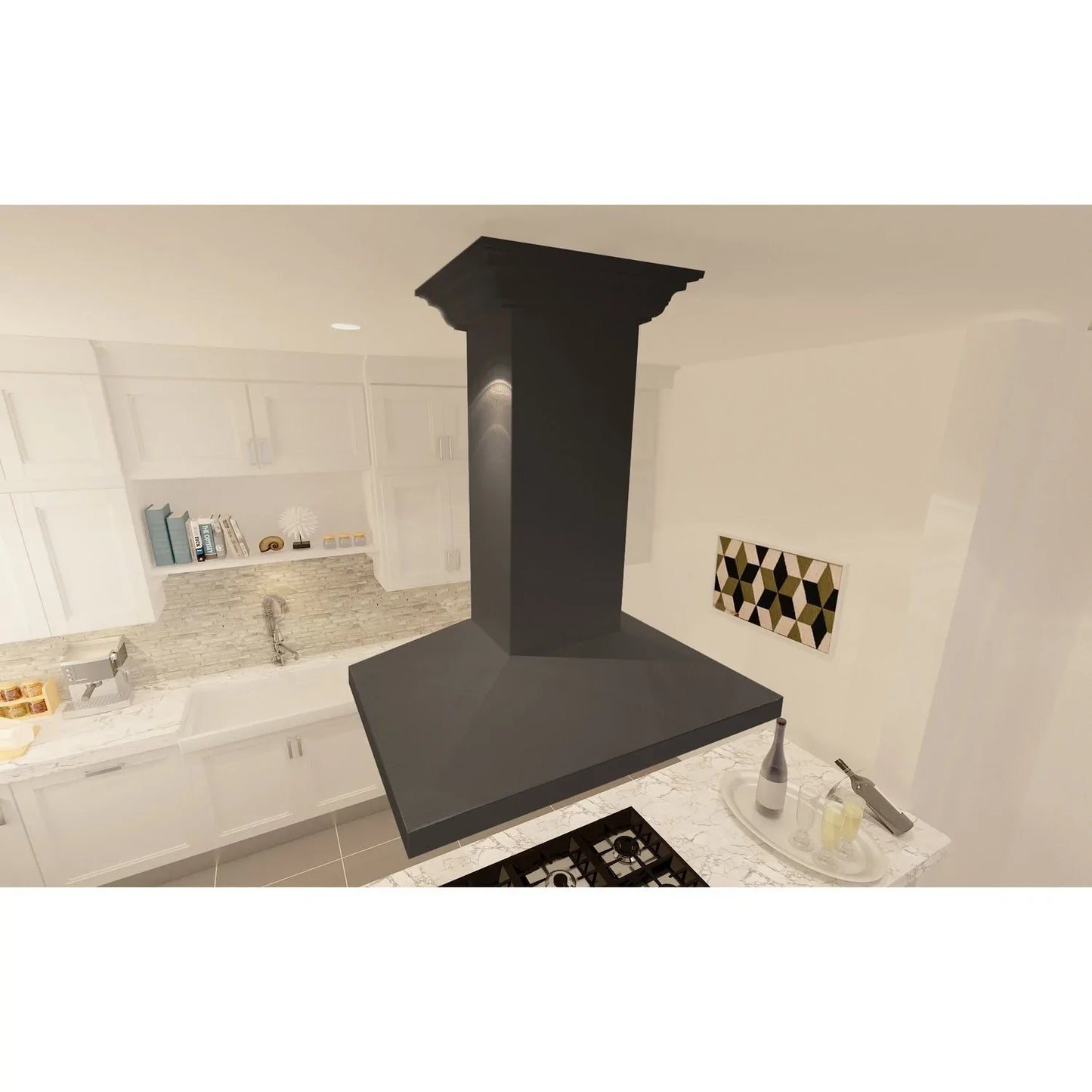 ZLINE KBiCC Wooden Island Mount Range Hood