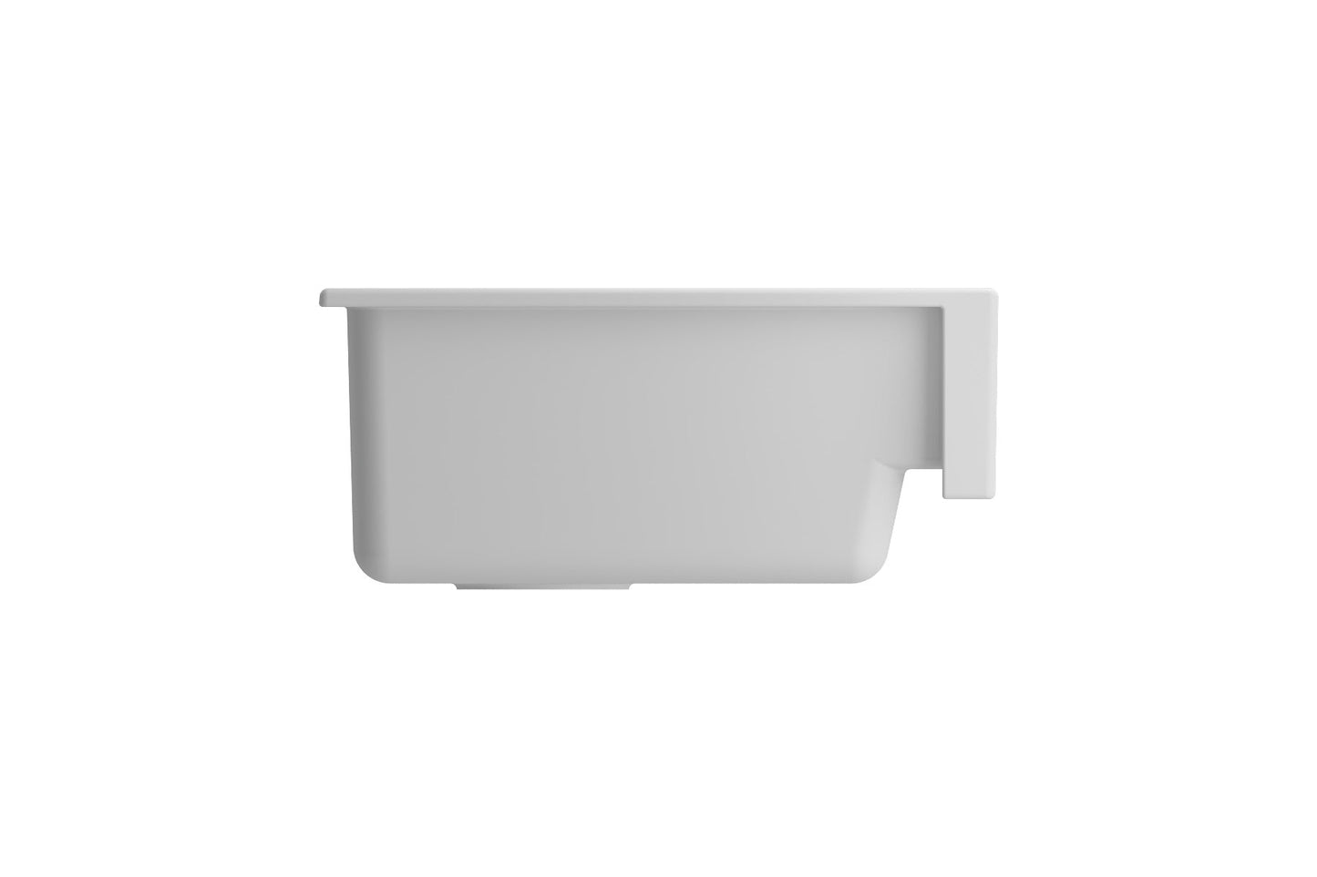 BOCCHI NUOVA 34" Single Bowl Kitchen Sink with Protective Bottom Grid and Strainer