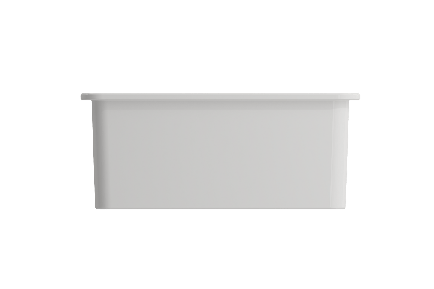 BOCCHI SOTTO 24" Fireclay Dual-Mount Single Bowl Kitchen Sink with Protective Bottom Grid and Strainer