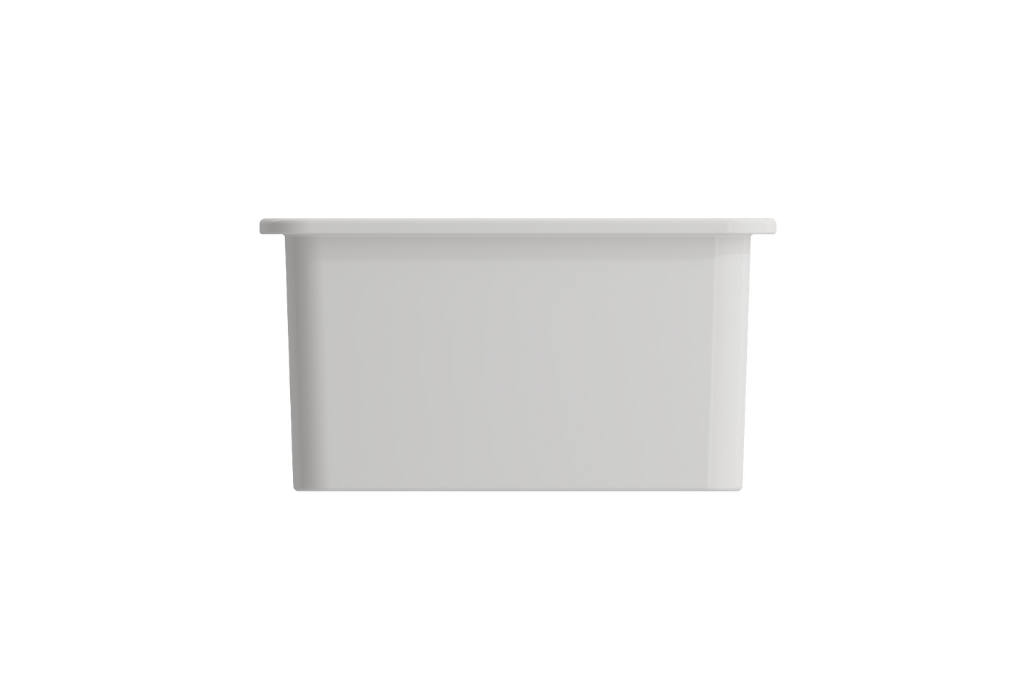 BOCCHI SOTTO 24" Fireclay Dual-Mount Single Bowl Kitchen Sink with Protective Bottom Grid and Strainer