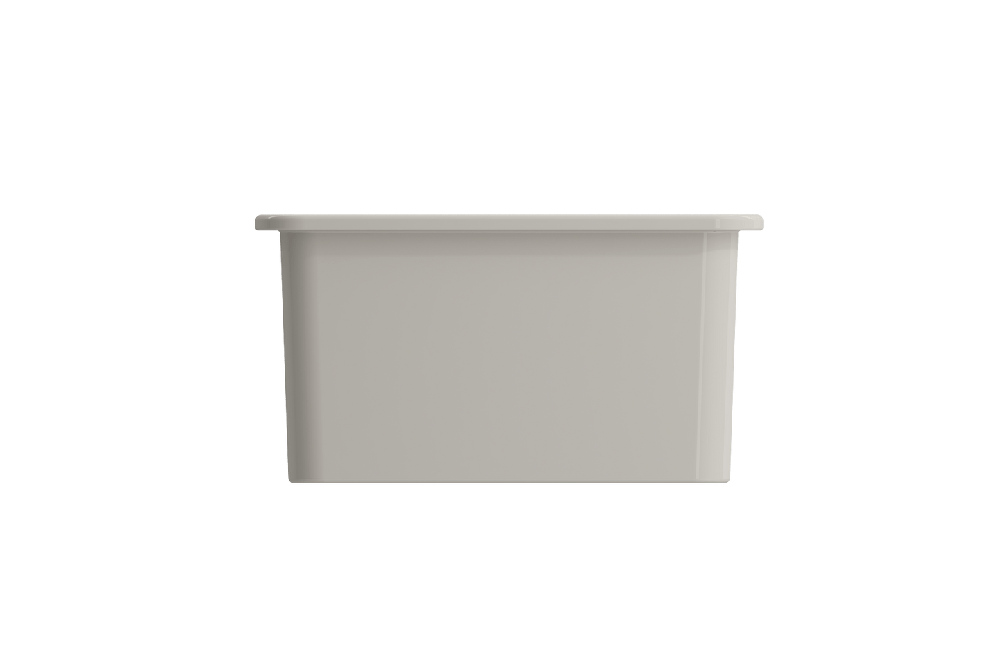 BOCCHI SOTTO 24" Fireclay Dual-Mount Single Bowl Kitchen Sink with Protective Bottom Grid and Strainer