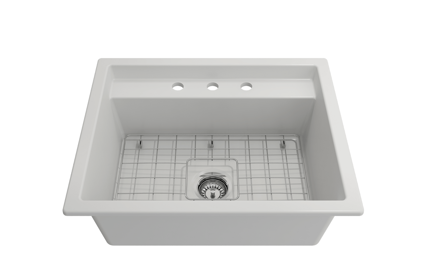 BOCCHI BAVENO UNO 27" Single Bowl Kitchen Sink with Integrated Workstation and Accessories