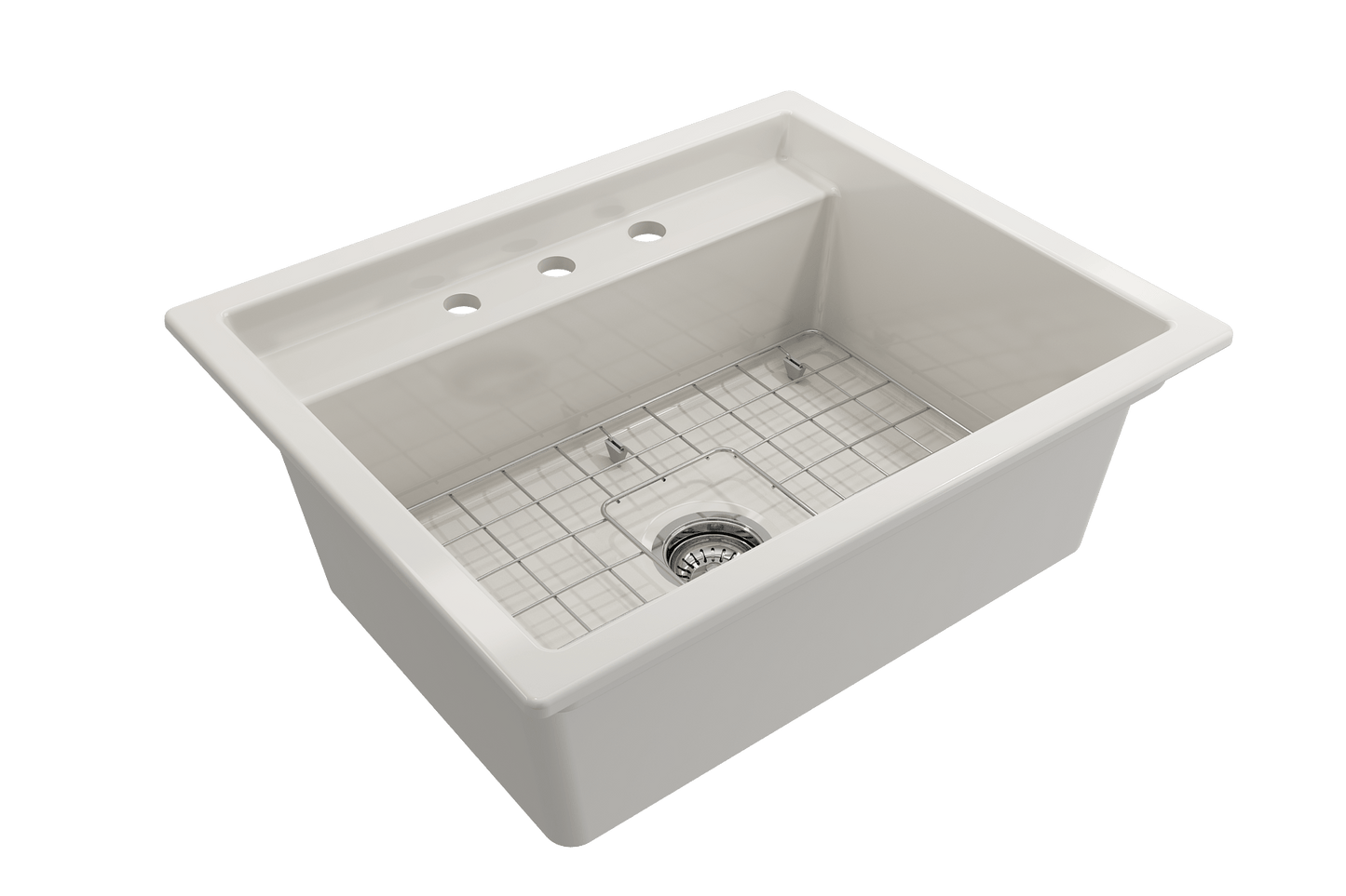 BOCCHI BAVENO UNO 27" Single Bowl Kitchen Sink with Integrated Workstation and Accessories