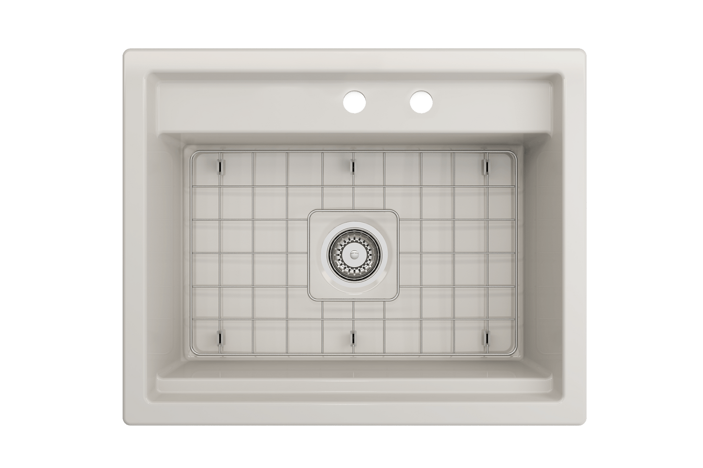 BOCCHI BAVENO UNO 27" Single Bowl Kitchen Sink 2-Hole with Integrated Workstation and Accessories