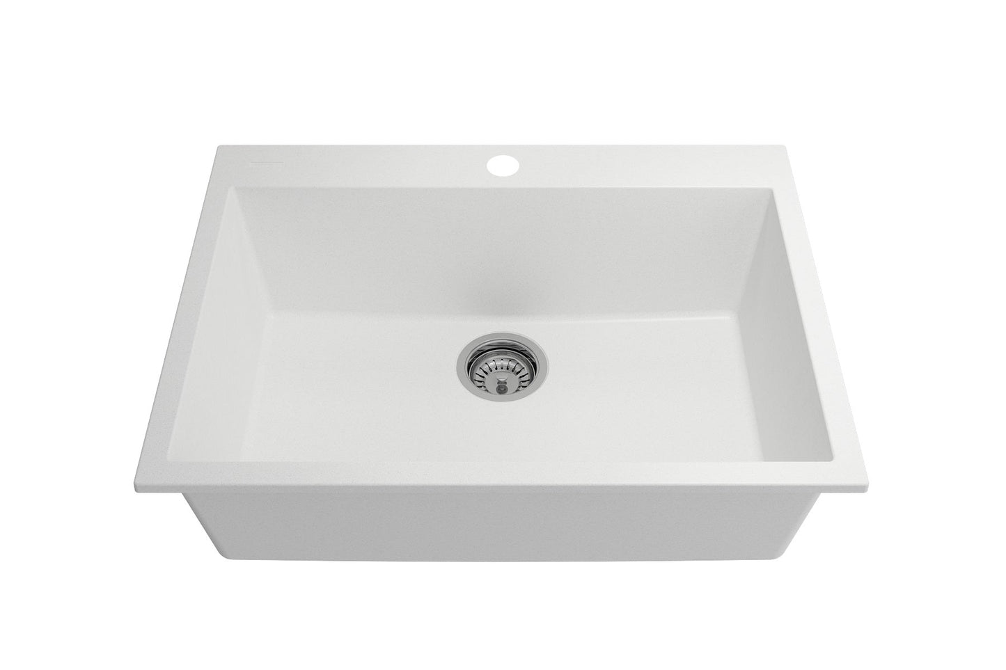 BOCCHI CAMPINO UNO 27" Dual-Mount Single Bowl Granite Composite Kitchen Sink