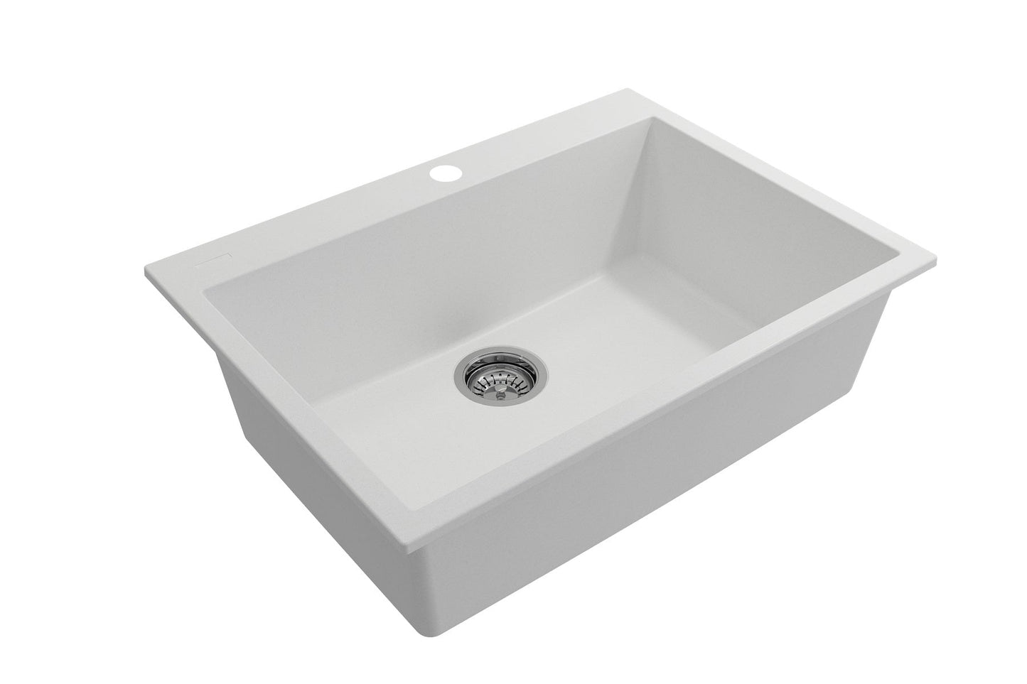 BOCCHI CAMPINO UNO 27" Dual-Mount Single Bowl Granite Composite Kitchen Sink