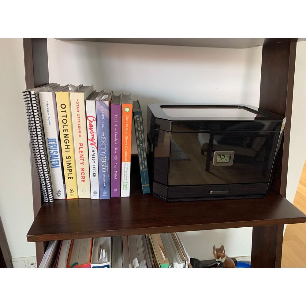 Octodor Glass Top Cigar Humidor | Holds 100 Cigars