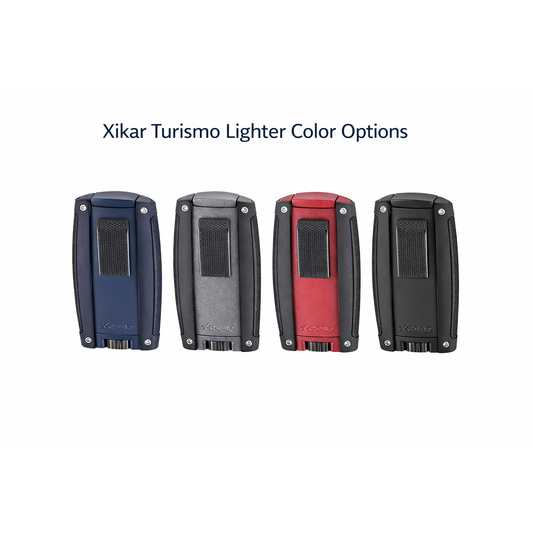 Xikar Turismo Lighter color options displayed on a white background