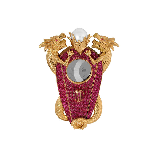 Xikar Dueling Dragons Chasing Flaming Pearl Cigar Cutter | 1 of 1 Exclusive