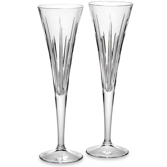 Soho Crystal Toasting Flutes, Set of 2