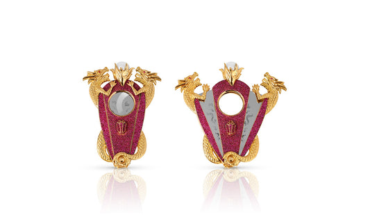 Xikar Dueling Dragons Chasing Flaming Pearl Cigar Cutter | 1 of 1 Exclusive