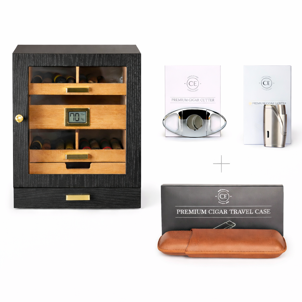 The Aficionado Bundle | Featuring the Luca Humidor & Accessories