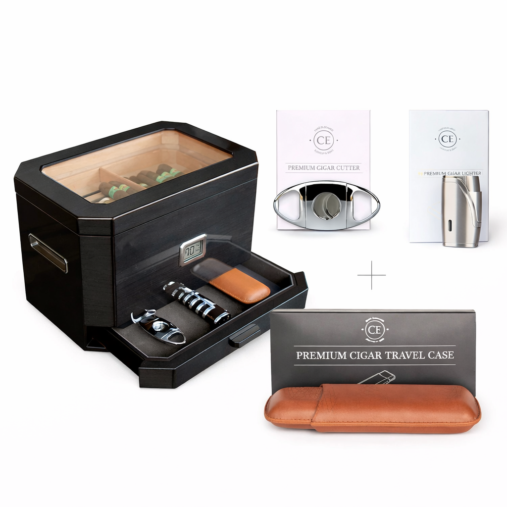 The Connoisseur Bundle | Featuring the Octodor Humidor & Accessories