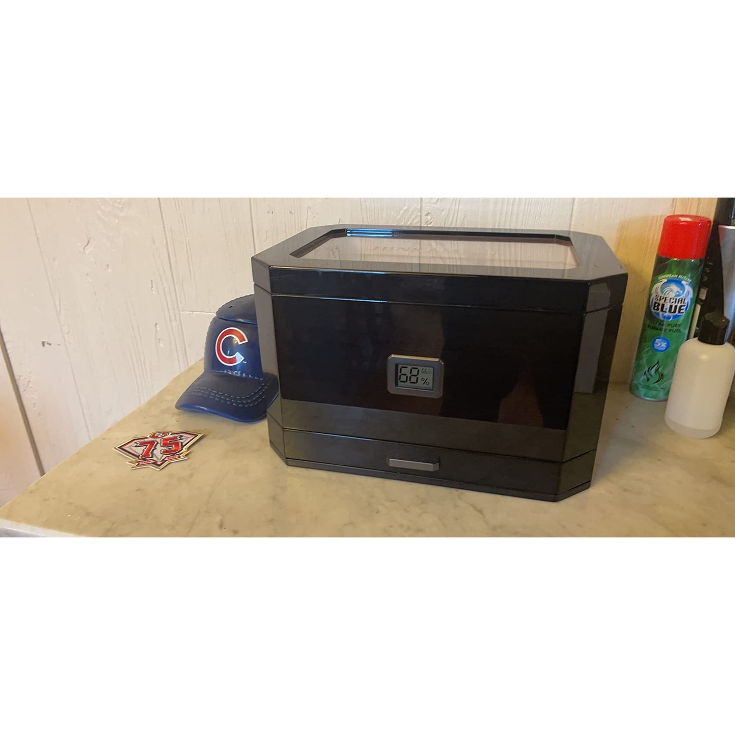 Octodor Glass Top Cigar Humidor | Holds 100 Cigars