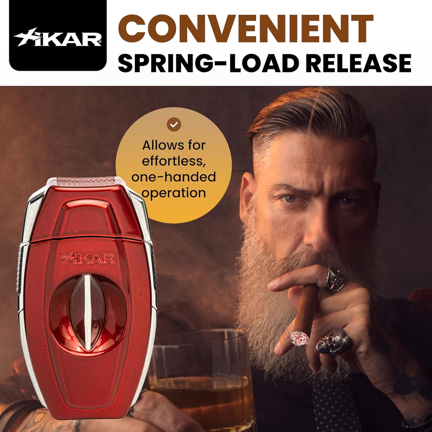 Xikar Flip Dual Cutter | V Cut and Straight Cut