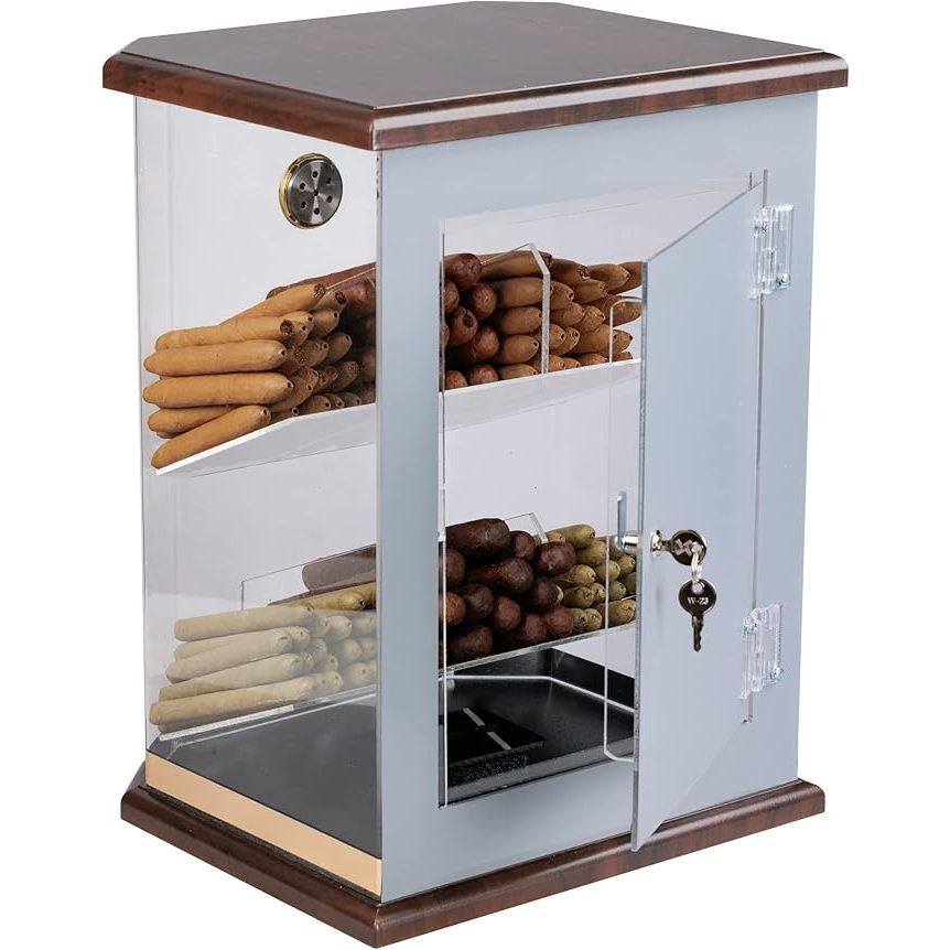 Franklin Acrylic Display Cigar Humidor | Holds 150 Cigars