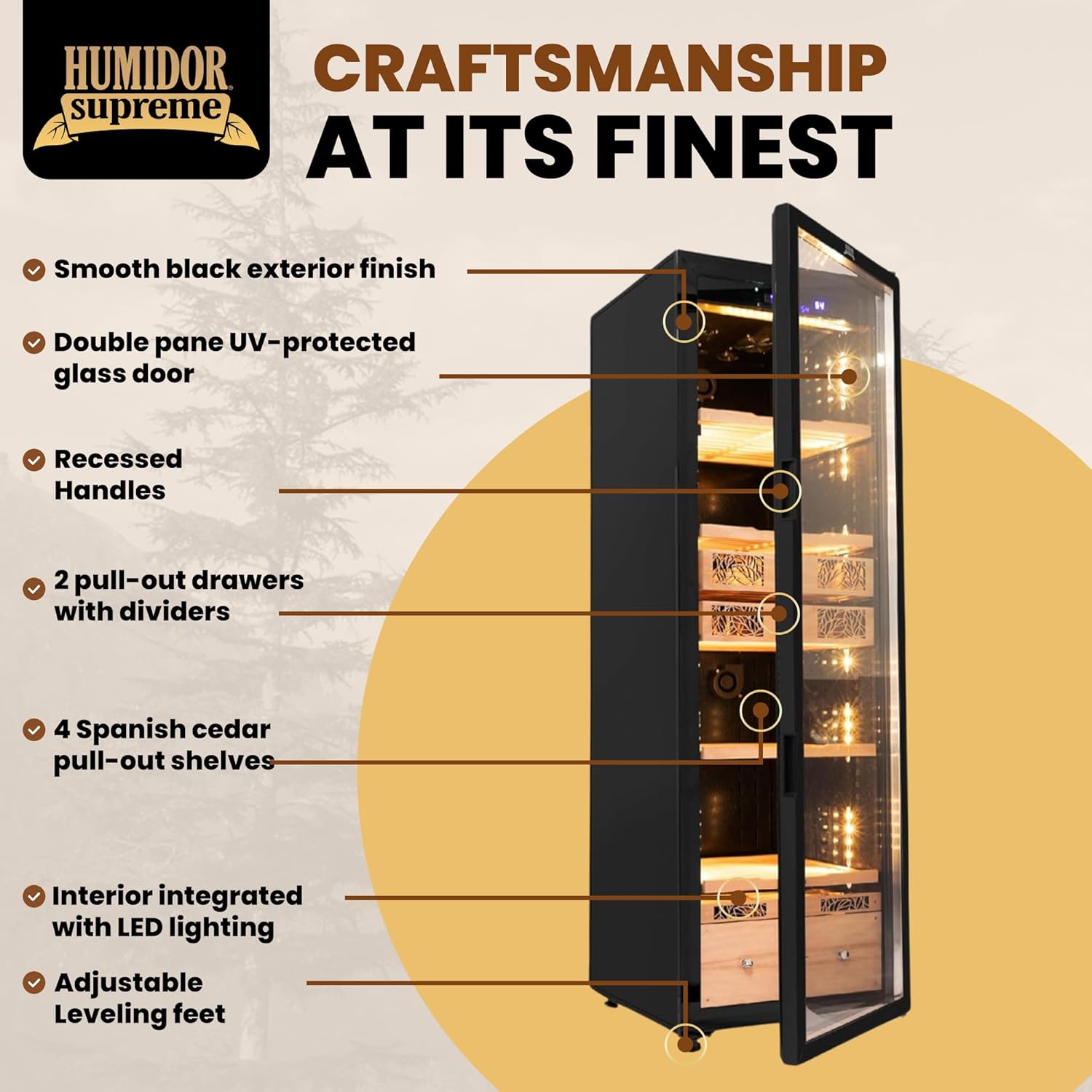 Humidor Supreme Electric Cigar Humidor