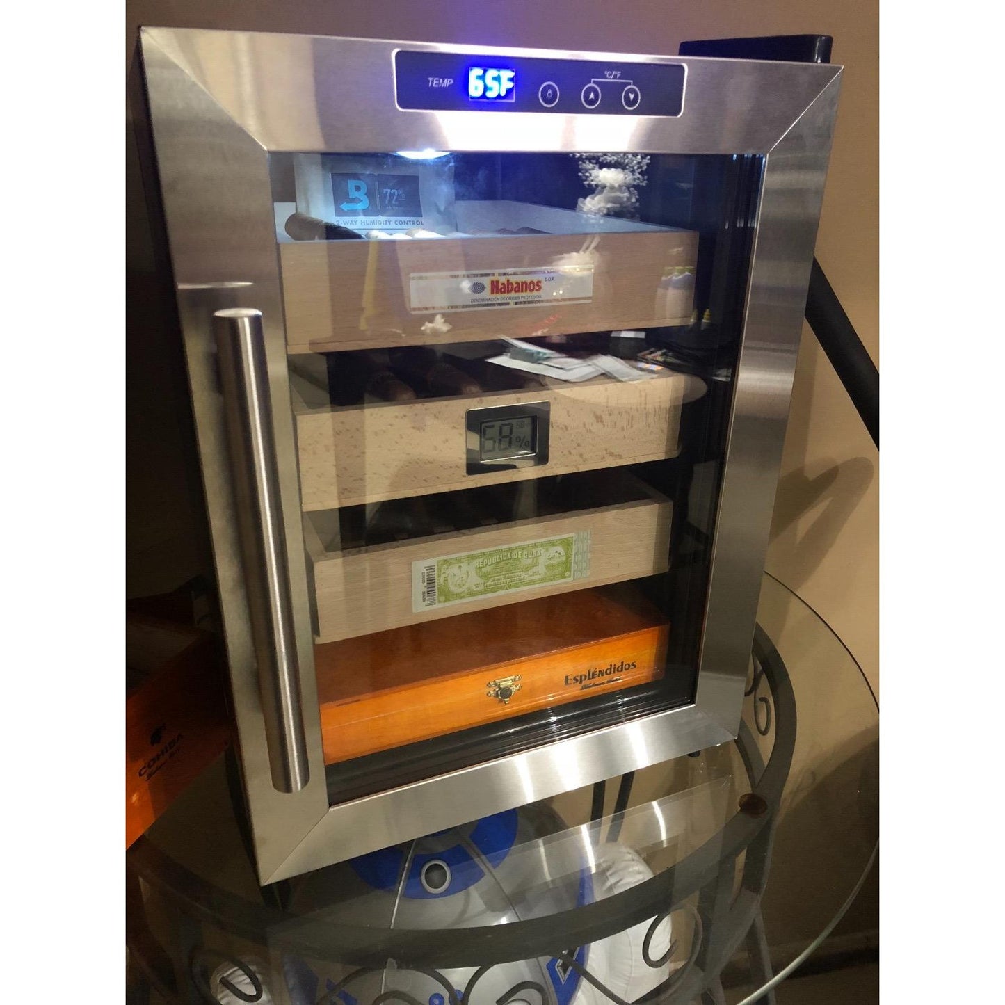 Clevelander Small Electric Humidor | Holds 250 Ct Cigars