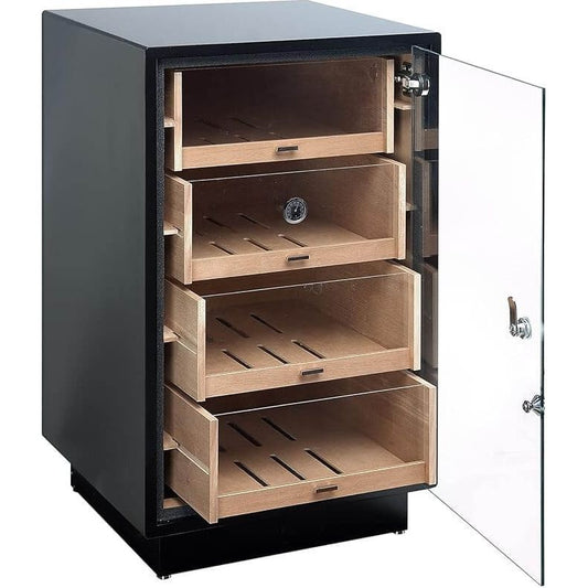 Manchester Commercial Display Cigar Humidor Cabinet | Holds 250 Cigars | Base Included